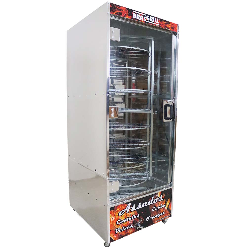 Maquina de Assar Frangos 64 Frangos com Mesa Brasgrill