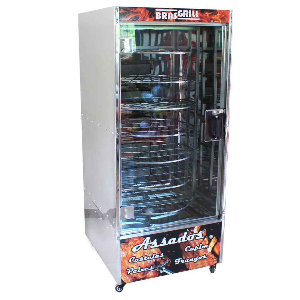 Maquina de Assar Frangos 56 Frangos com Mesa Brasgrill