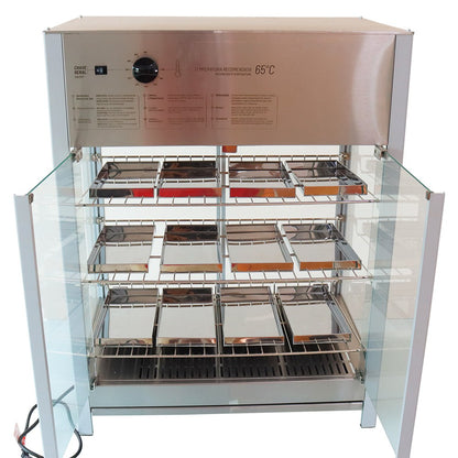 Estufa Salgado Vapor Abre Frente e Traseira 12 Bandejas Titã