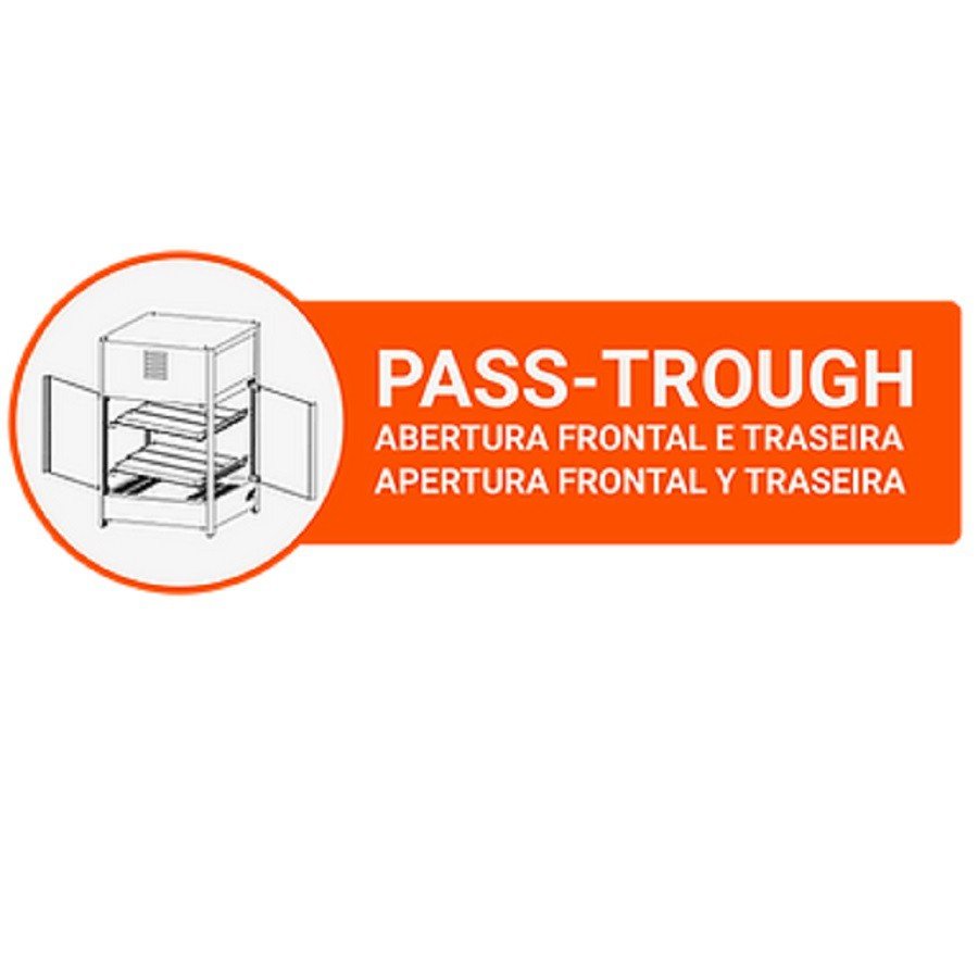 Estufa Salgado Vapor Abre Frente e Traseira 6 Bandejas Titã