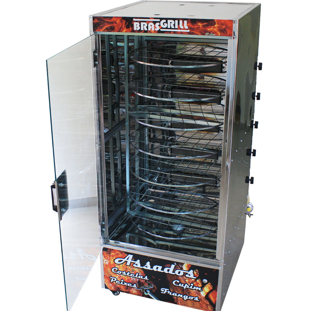 Maquina de Assar Frangos 56 Frangos com Mesa Brasgrill