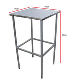 Mesa Inox 50x46cm suporta até 200kg