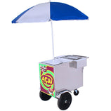Carrinho De Açaí Com Guarda Sol Adesivado Roda Com Pneu