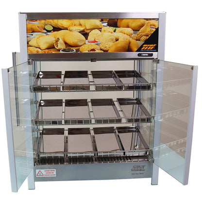 Estufa Salgado Vapor Abre Frente e Traseira 12 Bandejas Titã