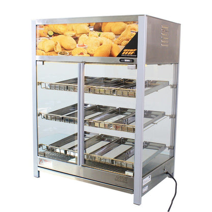 Estufa Salgado Vapor Abre na Frente 12 Bandejas Titã com Led