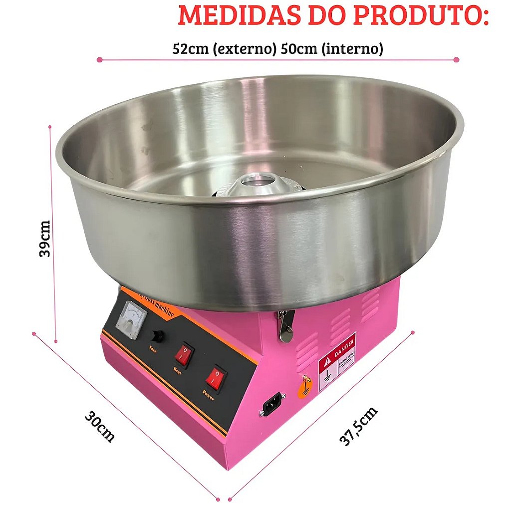 Maquina de Algodão Doce Artistico Cotton Candy