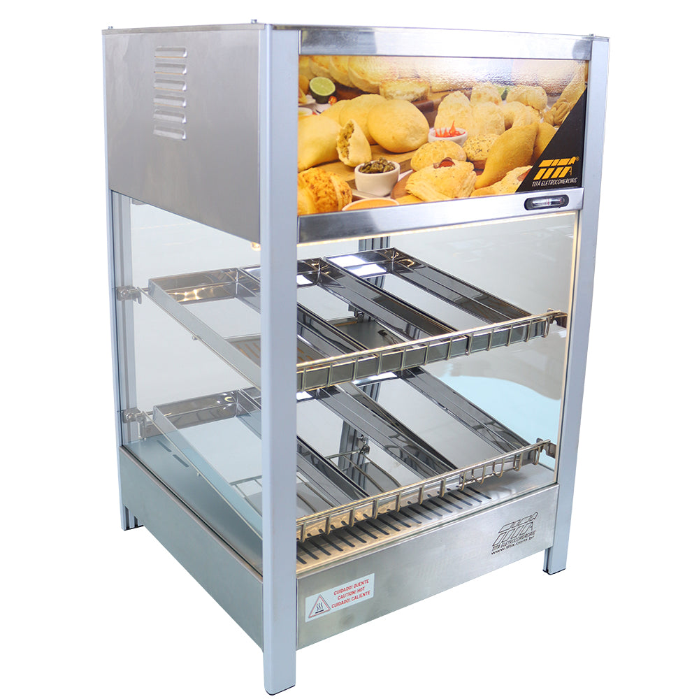 Estufa Salgado Vapor e Luz de LED Abertura Traseira 6 Bandejas Titã