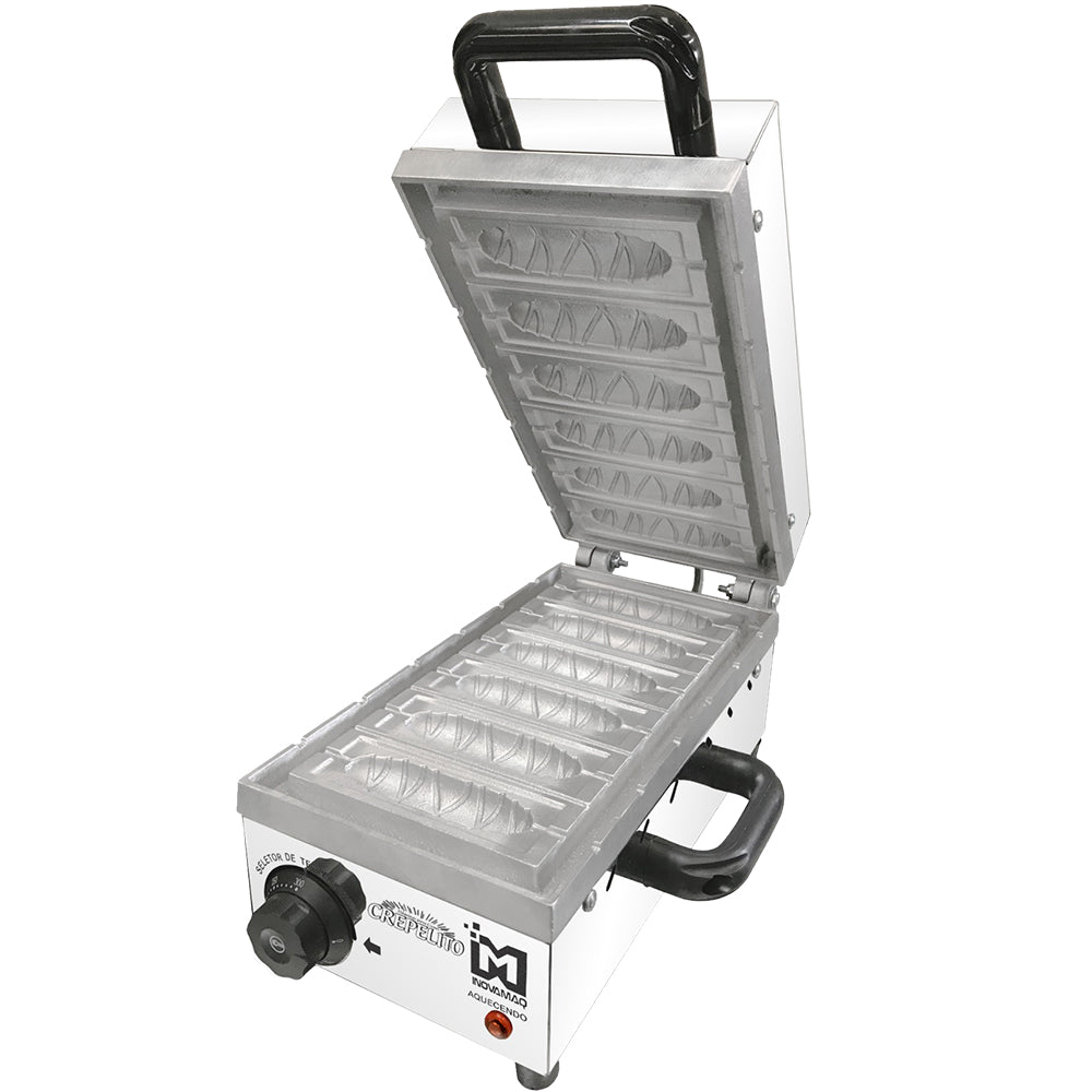 Maquina de Crepe Suíço Palito 6 crepes Profissional