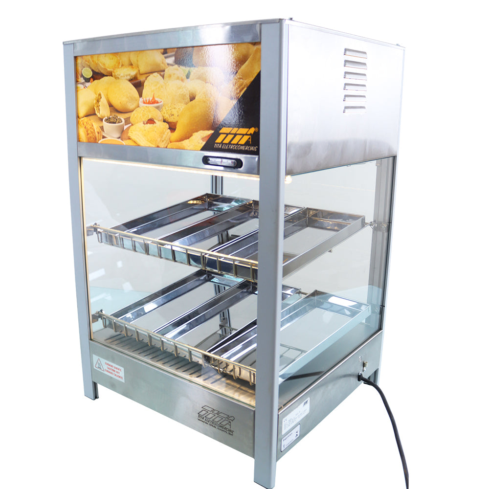 Estufa Salgado Vapor e Luz de LED Abertura Traseira 6 Bandejas Titã