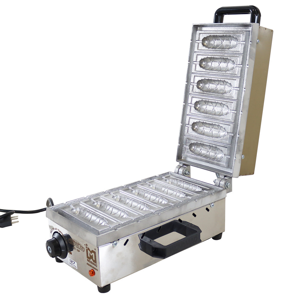 Maquina de Crepe Suíço Palito 6 crepes Profissional