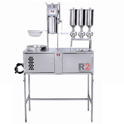 Mesa de Churros Completa com Masseira Lateral Base e Teto