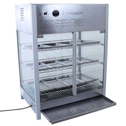 Estufa Salgado Vapor e Luz de LED Abertura Traseira 12 Bandejas Titã