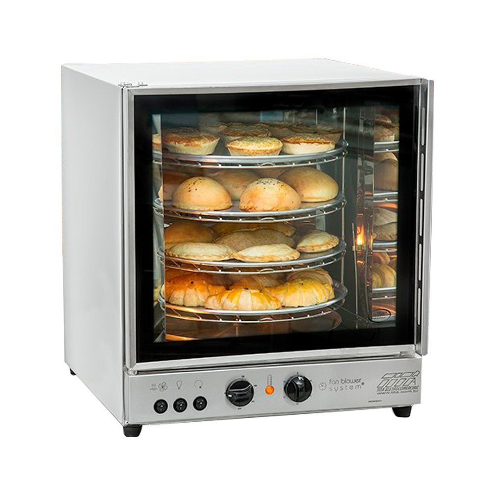 Forno Elétrico Turbo Giratório com 4 Bandejas Profissional