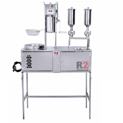 Mesa de Churros Completa com Masseira Lateral Base e Teto