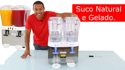 Refresqueira Suqueira Dupla Pá 32 litros 2x16L cada