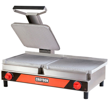 Sanduicheira Elétrica estriada Dupla 31x33cm Profissional