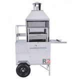 Carrinho de Espetinho e Churrasco 50 cm de Inox