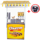 Barraca de Churros Profissional com 3 Doceiras Masseira Engrenagem Elétrica