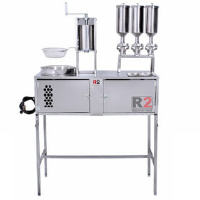 Mesa de Churros Completa com Masseira Fuso Inox