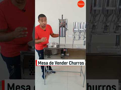 Mesa de Churros Completa com Masseira Fuso Tubo