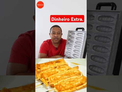 Maquina de Crepe Suíço Palito 12 crepes Profissional