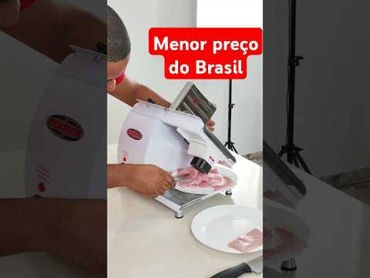 Fatiador de Frios 20,2cm de Lâmina Cortador Branco BM 07