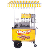 Carrinho de Churros Gourmet Completo 4 Doceiras Profissional Engrenagem